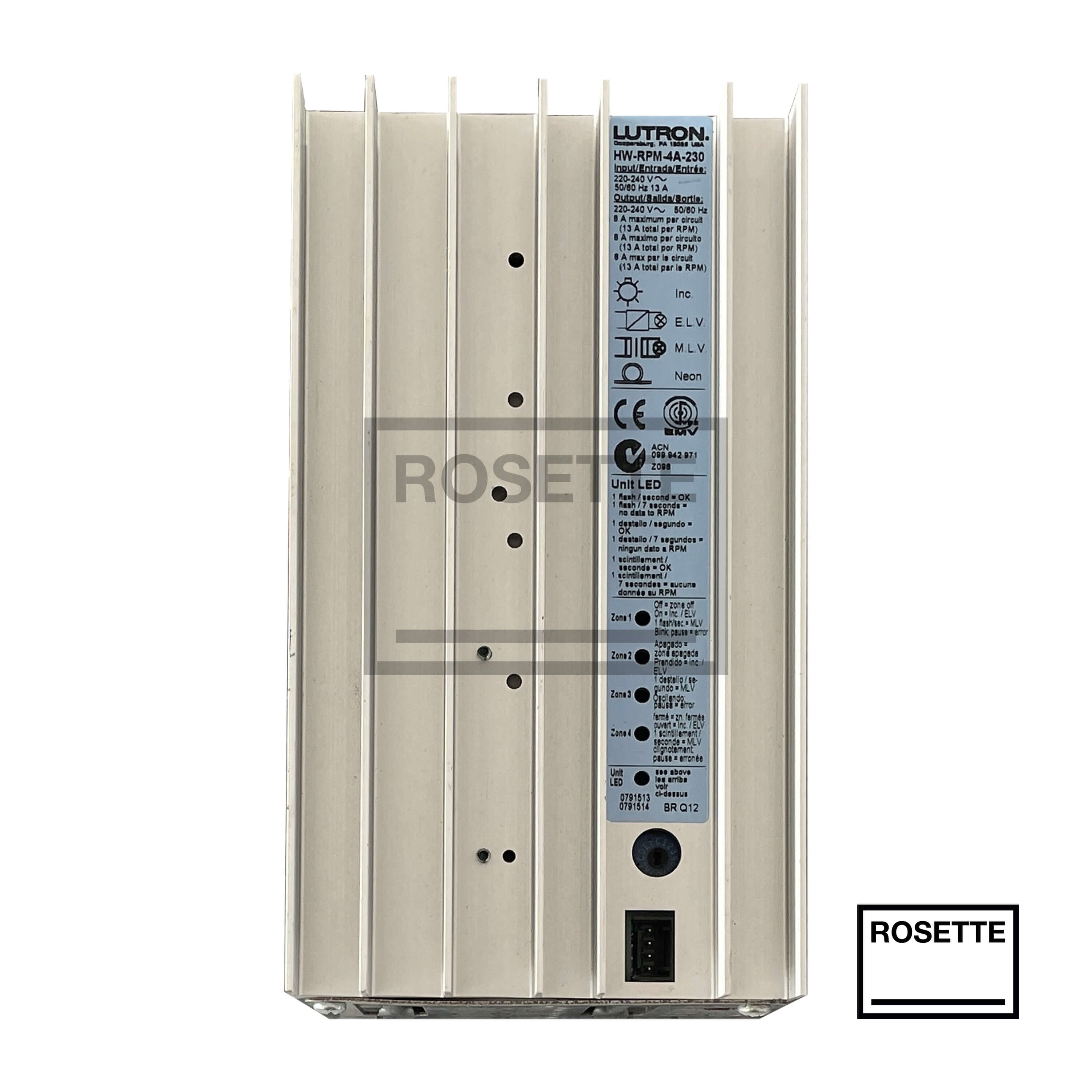 Rosette Electrical - Lutron Homeworks Illumination Module - HWI-RPM-4A-230-CE