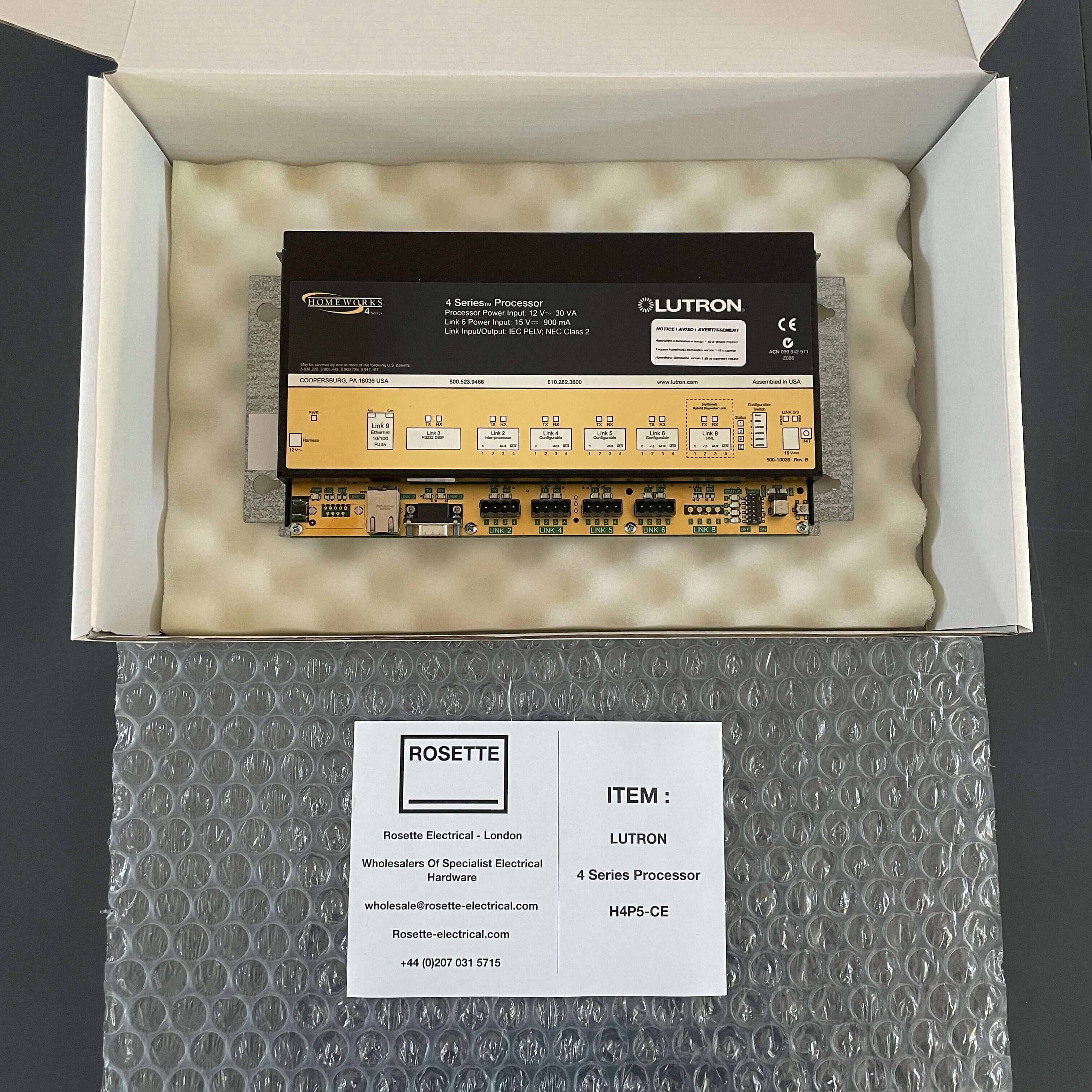 Homeworks Rp0426 Lutron HomeWorks Illumination - Series 4 Processor - H4P5 CE ...